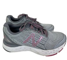 New Balance 680v5 Tech Ride W680LG5 Sz 7 Women's Running Walking Grey Pink