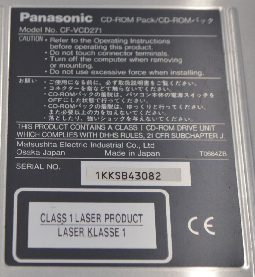 Panasonic Toughbook CF-VCD271 CD ROM Drive | eBay