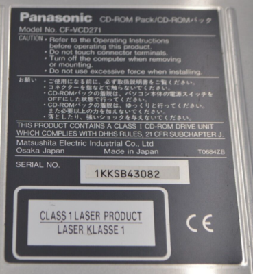 Panasonic Toughbook CF-VCD271 CD ROM Drive | eBay