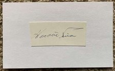 Horacio Pina signed cut - Senators Indians debut 1968