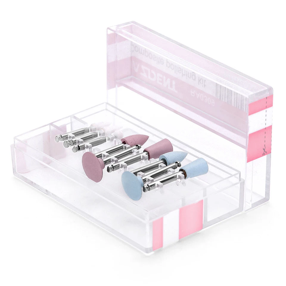 Kit de pulido compuesto de tazas de fresas de diamante dental RA 0309 para pieza de mano de baja velocidad Foto 3 de 4