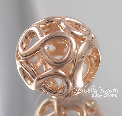 INFINITE SHINE Authentic PANDORA Rose GOLD Plated INFINITY Charm