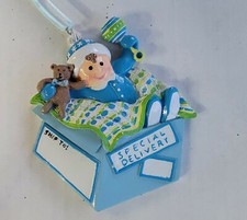 Personalized Christmas Ornaments- Baby Boy- 1st Christmas