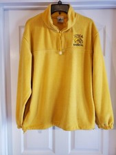 University of Iowa Hawkeyes Yellow Men Quarter zip Long Sleeve Fleece size Med