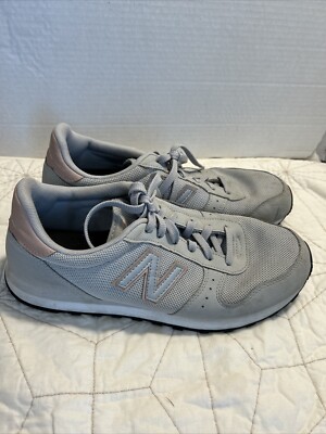 New Balance 311, Women Classics Traditionnels Sneakers, Size 12 M,  Gray&Pink