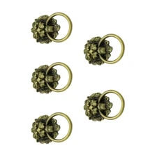 Pack of 5 Antique Styles Alloy Drawer Handle for Home Decoration Daily Use