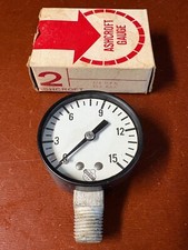 Ashcroft 1850 Pressure Gauge 0-15 PSI 2" Face