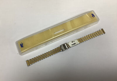 Bracelet De Montre ZRC En Métal - Finition Argenté/doré, Largeur 26/28 Mm, Fabriqué En France