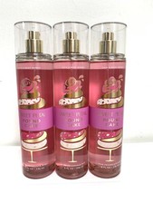 3PC Bath  Body Works Sweet Petal Pound Cake Fine Fragrance Body Mist Spray 8oz