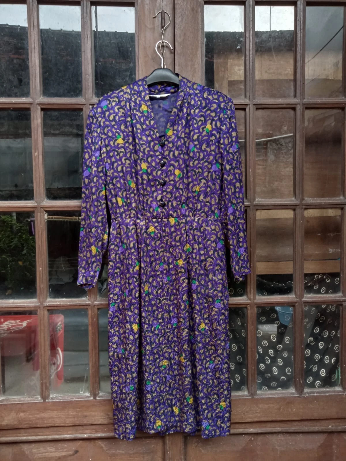 Abito donna vintage GIVENCHY glamour seta taglia 13 UK