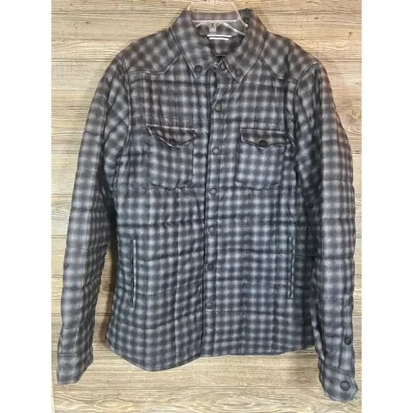 Frank & Oak Jacket Medium L Pattern Quilted Insul… - image 2