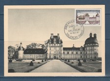 carte 1er jour  château de Valençay  36  Indre     1957
