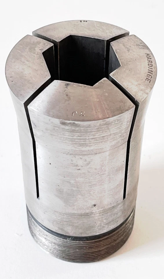1" HARDINGE  3J HEX Collet External Threads 4 Slots USA 1.00" - Image 4 of 4
