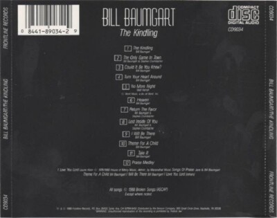 BILL BAUMGART The Kindling CD | eBay