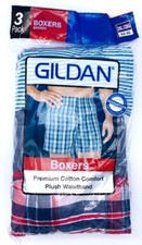 Gildan Men's Boxer Shorts 3 pair 2X 4-46 