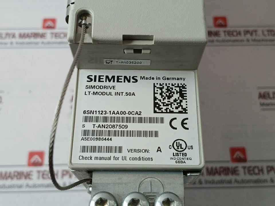 Siemens 6SN1123-1AA00-0CA2 Simodrive 611P No Poder Módulo Lt-Modul Interior 50A - Imagen 3 de 4
