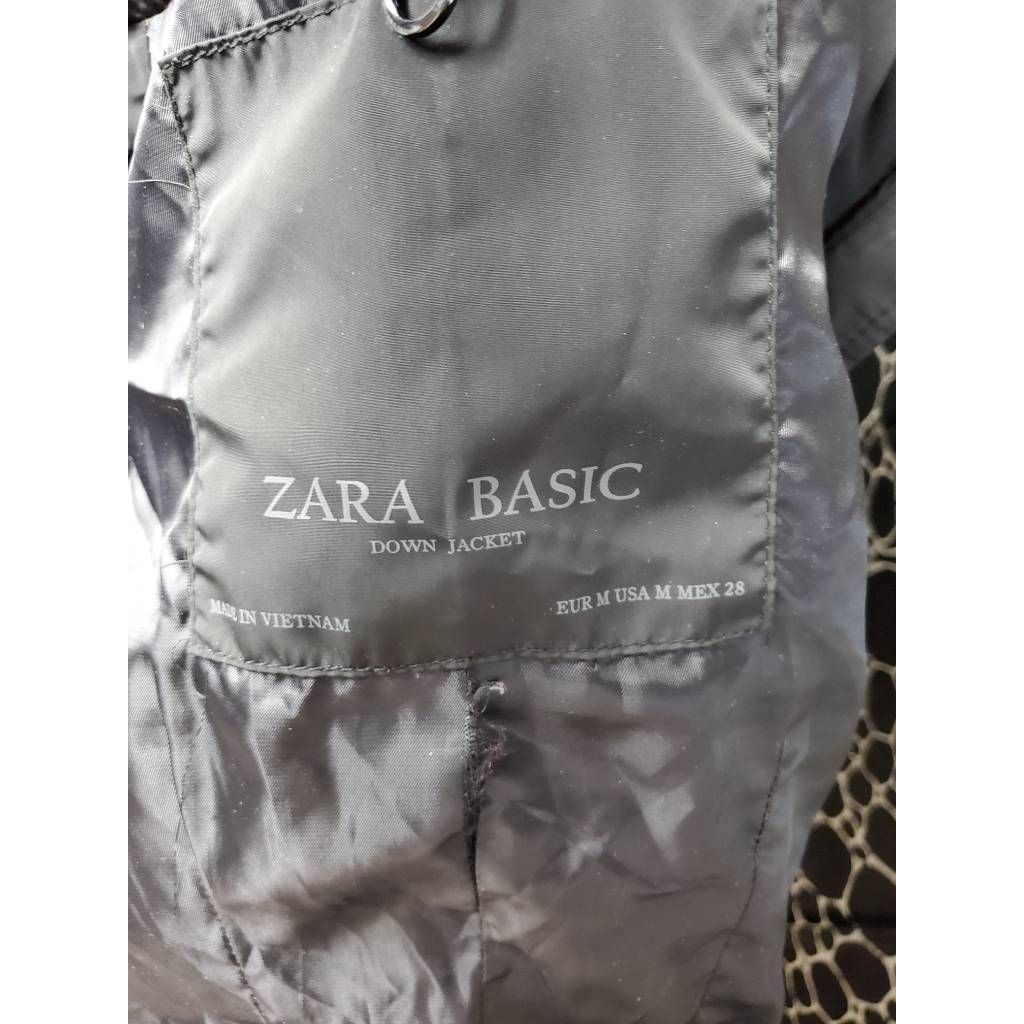 Zara Basic Womens Puffer Jacket Black Full Zipper… - image 11