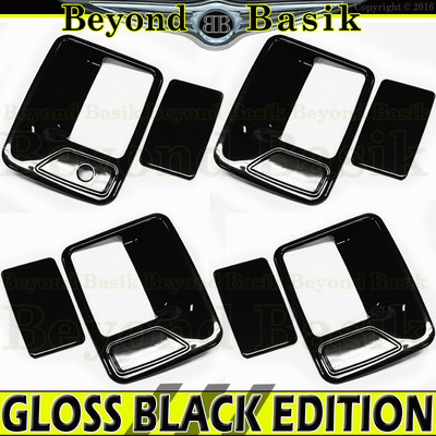 1999-2016 Ford F250 F350 F450 F550 Crew GLOSS BLACK 4 Door Handle COVERS No PSK