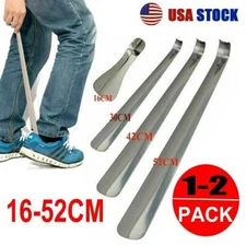 Professional Stainless Steel Silver Shiny Metal Shoe Horn Spoon Shoehorn 6"-20"