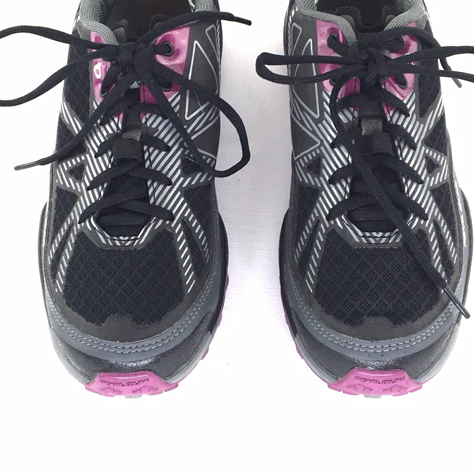 Zapatos de ciclismo de montaña Pearl Izumi gris/negro/rosa x-Alp Seek VII talla EE. UU. 11,5/42 Foto 4 de 4