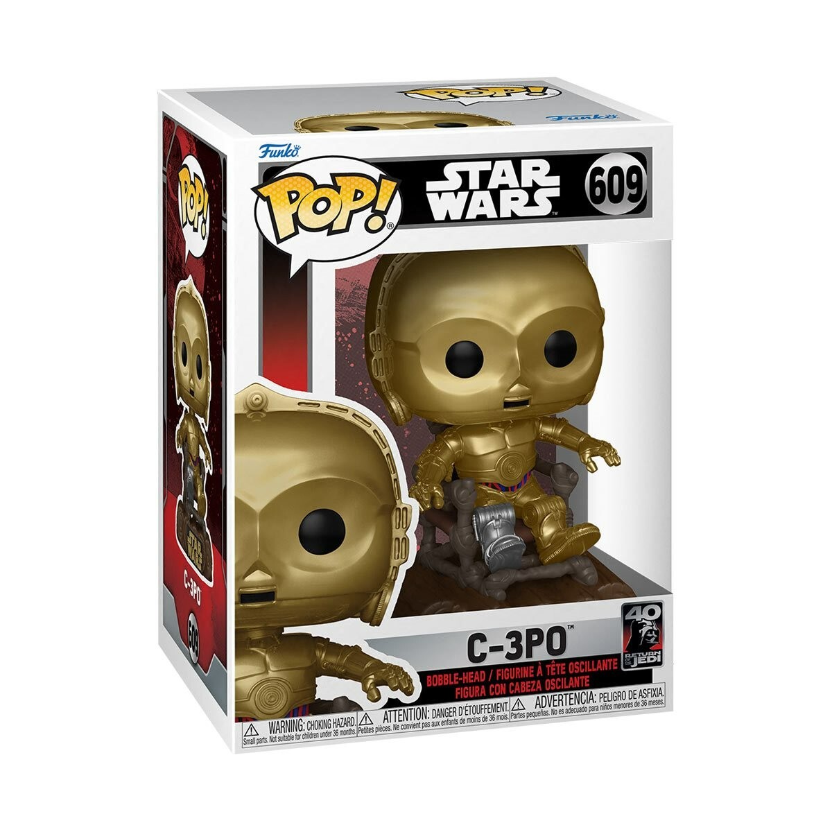 Funko POP! POP STAR WARS EP VI 40TH C3PO IN CHAIR #609 New | eBay