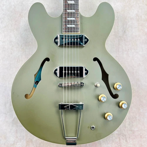 Epiphone Casino Worn Hollowbody with Case 2022 - Worn Olive Drab