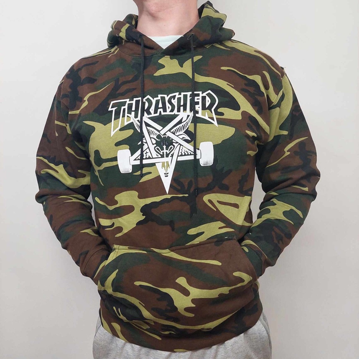 Pullover Hoodie Sudadera Thrasher Camuflaje Camuflaje Sudadera