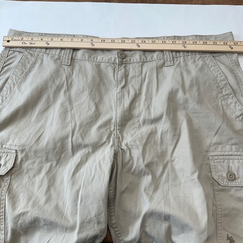 U.S. Polo Assn. Cargo Shorts Relaxed Fit Casual Khaki Beige Mens Size W46 - Picture 10 of 12