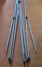 SET OF 4 GREY  RECTANGULAR ROOF BARS/ SPARE PARTS,FOR  POP UP GAZEBO FRAMES