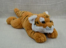 FAO SWARTZ - Adopt-a-Pet Plush - Laying Tiger Cub - 15" Soft Stuffed Animal 