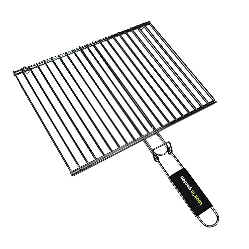 Griglia Barbecue Doppia Cook'in Garden 40x30 cm | Acciaio e Comfort
