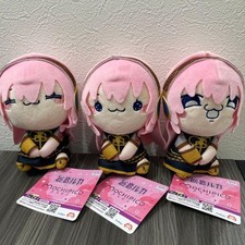 Peluche Hatsune Miku Megurine Luka Mochipiko set completo di 3 mascotte nuovo
