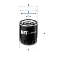 ÖLfilter UFI 23.519.00 Anschraubfilter FüR JS Lancia Compass Patriot Flavia Alfa