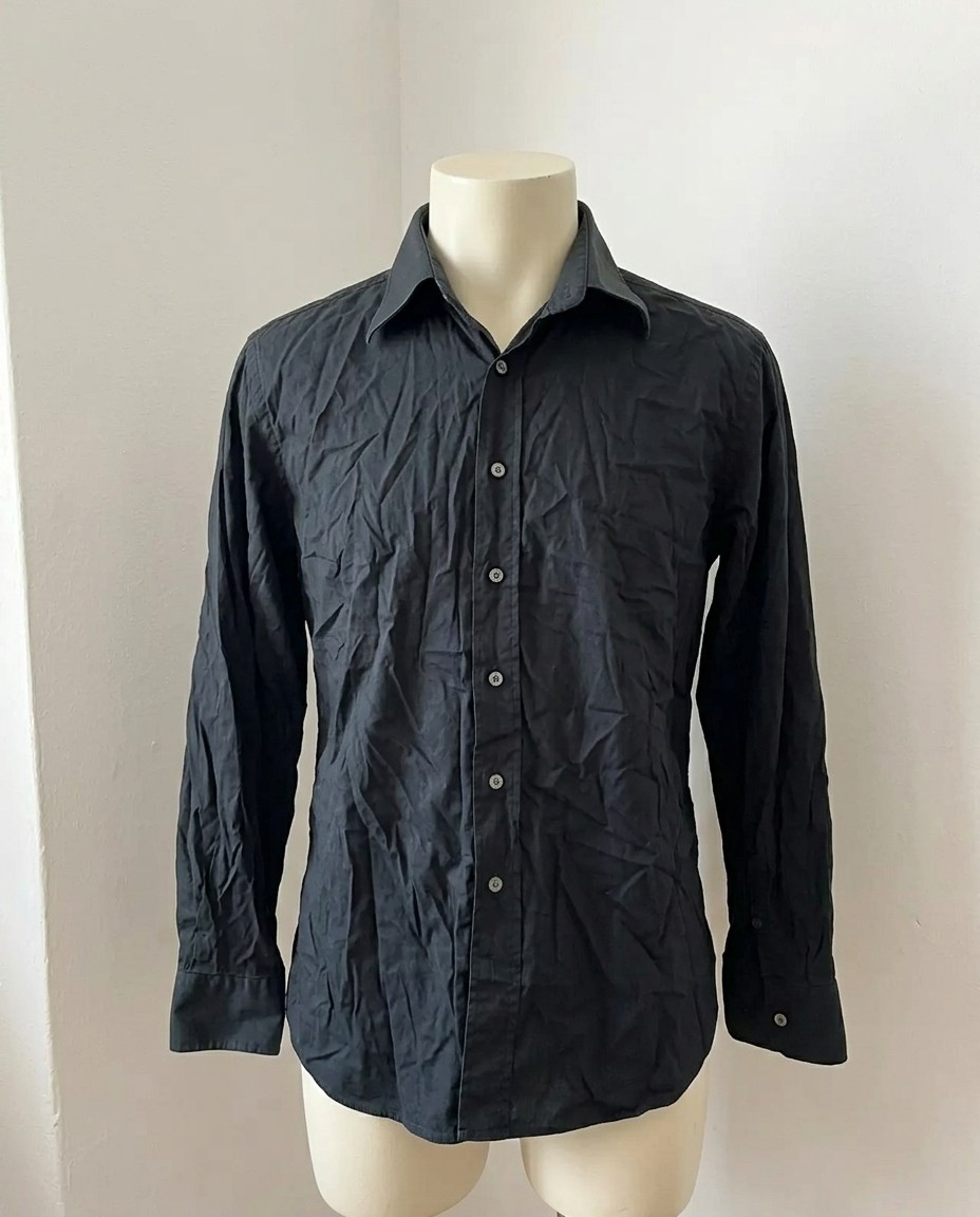 DOLCE & GABBANA  CAMICIA UOMO TG.44 NERO ORIGINALE