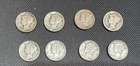 Lot of (8) 90% silver Mercury Dimes