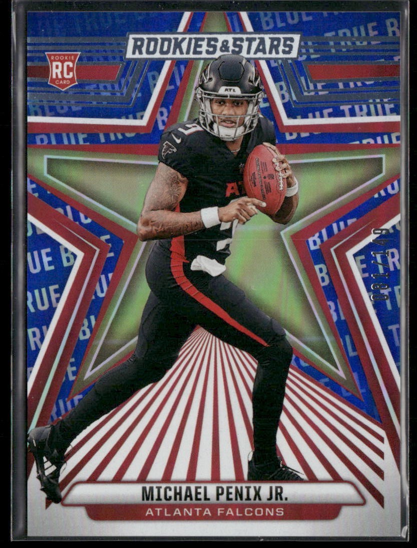 2024 Panini Rookies & Stars Michael Penix Jr. RC True Blue /149 Falcons Rookie