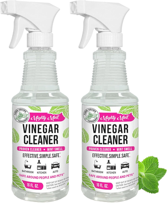 #ad Vinegar Cleaner All Purpose Spray Natural Spearmint Scent 16Oz 2 Pack $43.63