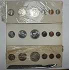 1959 CANADA MINT SET LOT  IN CARDBOARD HOLDERS / 3 SETS
