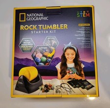 National Geographic Starter Rock Tumbler Kit NIB Includes Rocks, Tumbler, Grit