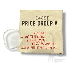 Accutron 2302 Watch Crystal 1488F Fancy 19.9 x 17.8 Case# 3181 NOS Read!
