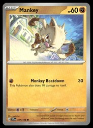 Mankey 107/198 Scarlet & Violet Base Set Common