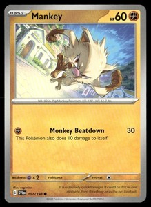 Mankey 107/198 Scarlet & Violet Base Set Common