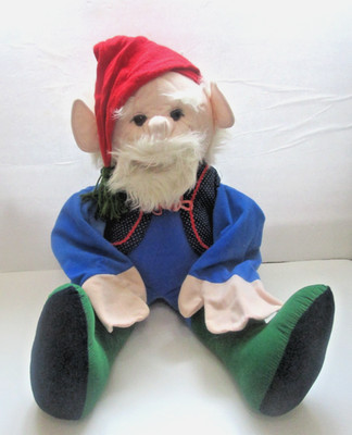 Folktails Folkmanis Furry Folk 24  - Old Man Gnome Holiday Elf Full Body Puppet