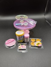 Miniature Dollhouse Food Lot Mini Tarts Sprinkles Ice Cream Plates Sweets Set