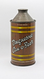 DUQUESNE PA. CONE TOP BEER CAN ORIGINAL 1950'S