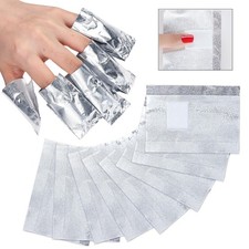 Aluminum Foil Nail Wraps for Soaking Off Gel Polish - 7x10cm Professional Size