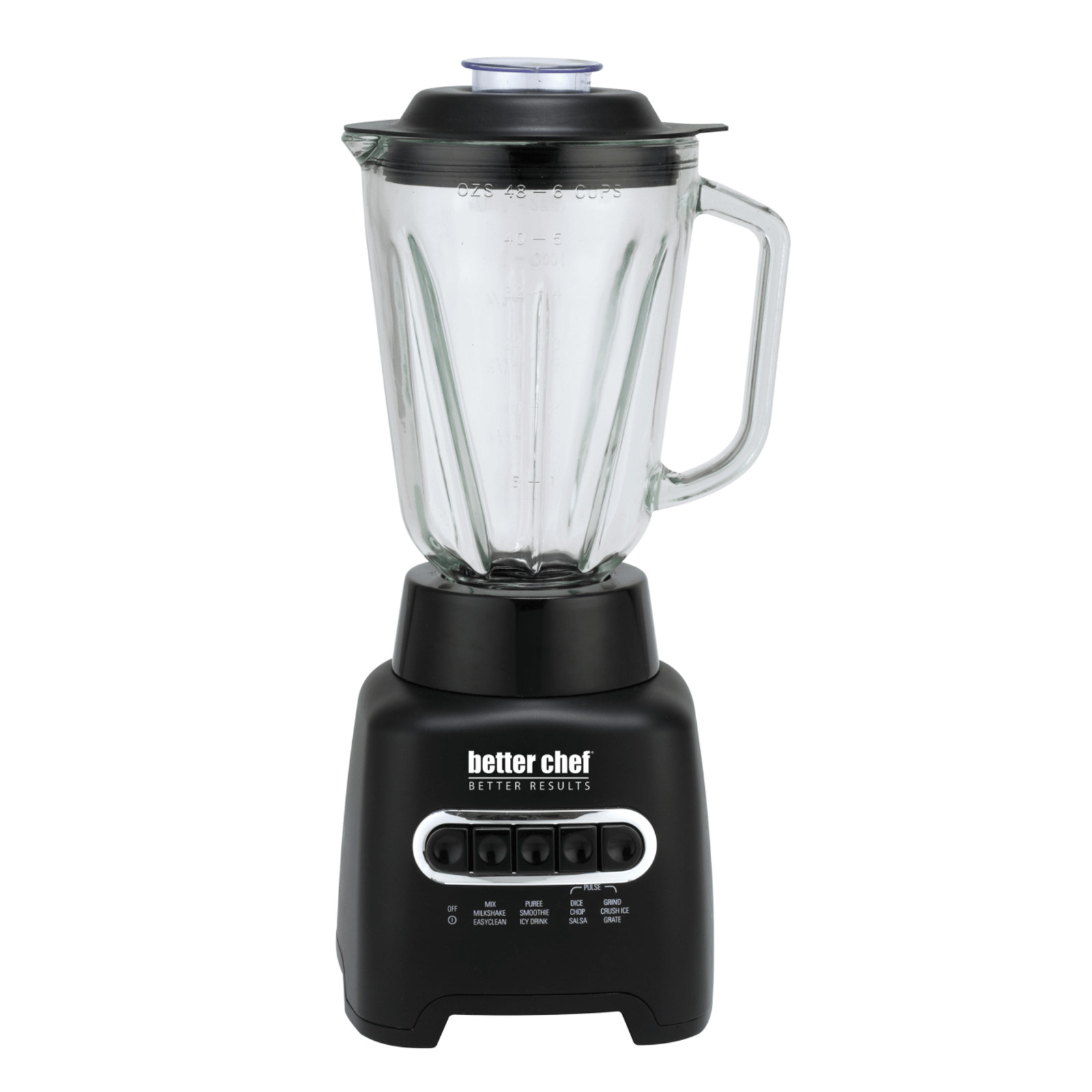 Better Chef 500-Watt Glass Jar Blender 12 Blending Functions