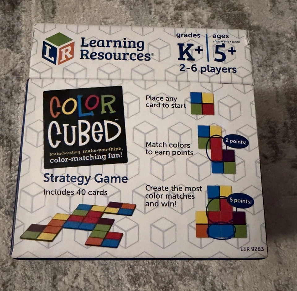 Learning Resources Color Cubed Multicolored Brain teaser 40 Pieces Strategy Game - Image 2 of 4