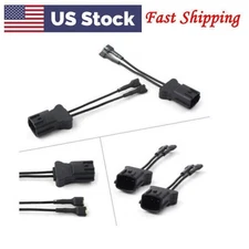 For Hyundai Horn Speaker Adapter Wiring Harness Pigtail Socket 2PCs Plastic Auto