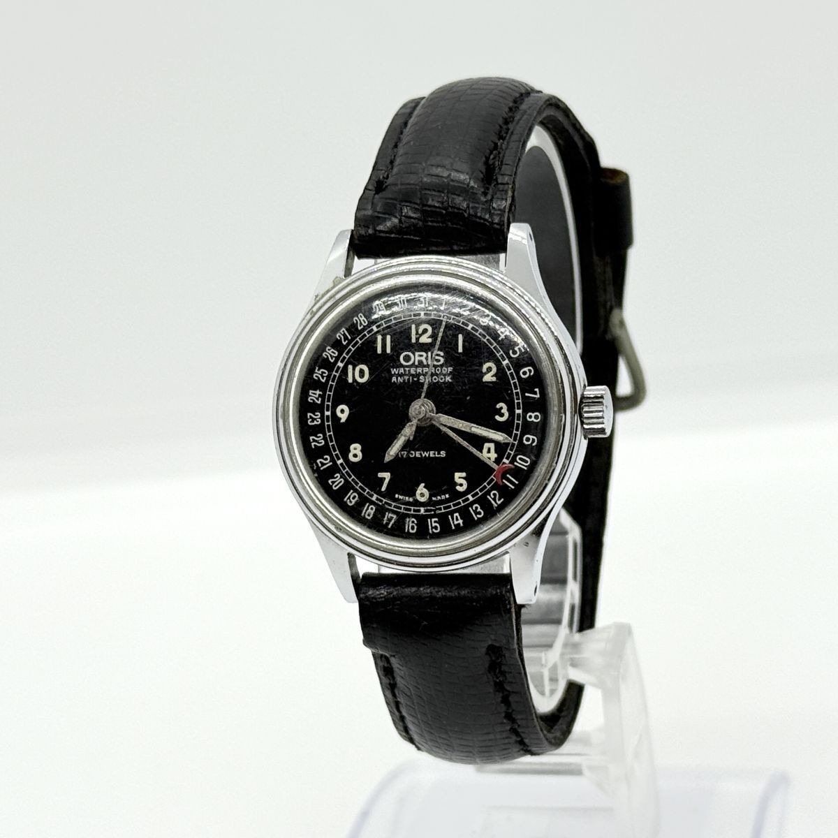 Oris Pointer Date 7285 Manual Wind Watch Black Di… - image 3